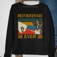 Vintage Best Dog Boxer Dad Ever Bump Fit Gift Sweatshirt Gifts for Old Women