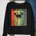 Vintage Best Pug Dog Dad Ever Gift Men Sweatshirt Gifts for Old Women