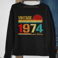 Vintage Born In 1974 Birthday Year Party Wedding Anniversary Sweatshirt Gifts for Old Women