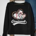 Vintage Cincinnati City Baseball Lover Baseball Fans Sweatshirt Gifts for Old Women