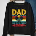 Vintage Dad The Man The Myth The Pickleball Paddle Legend Sweatshirt Gifts for Old Women