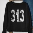 Vintage Detroit Area Code 313 Men Women Sweatshirt Graphic Print Unisex Gifts for Old Women