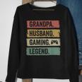 Vintage Ehemann Opa Gaming Legende Gamer Opa Sweatshirt Geschenke für alte Frauen