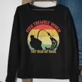 Vintage Fish Tremble When They Hear My Name Funny Fishing Men Women Sweatshirt Graphic Print Unisex Gifts for Old Women
