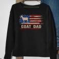 Vintage Goat Dad American Usa Flag FarmingFarmer Gift Sweatshirt Gifts for Old Women