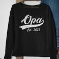 Vintage Opa Est 2023 Fathers Day Dad Papa Grandpa Men Sweatshirt Gifts for Old Women