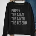 Vintage Poppy The Man The Myth The Legend Sweatshirt Gifts for Old Women