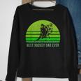Vintage Retro Best Hockey Dad Ever Funny DadFathers Day Gift For Mens Sweatshirt Gifts for Old Women