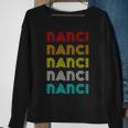 Vintage Retro Nanci Repeat Font 60S 70S Classic Novelty Sweatshirt Gifts for Old Women