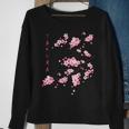 Vintage Sakura Cherry Blossom Japanese Graphical Art Sweatshirt Gifts for Old Women