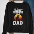 Vintage Style My Favorite Welder Calls Me Dad Fathers Day Sweatshirt Gifts for Old Women