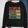 Vintage Tante Siter Gaming Legende Retro Video Gamer Tante Sweatshirt Geschenke für alte Frauen
