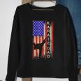 Vintage Usa American Flag Karate Dad Karateka Silhouette Sweatshirt Gifts for Old Women