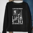 Vintage Usa Flag Dad Grandpa I Love One Woman & Several Guns Sweatshirt Gifts for Old Women