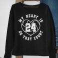 Volleyball Mom Dad Saying Player Jersey Number Sweatshirt Gifts for Old Women