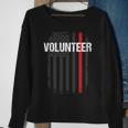 Volunr Fire Fighter Thin Red Line Flag Family Sweatshirt Gifts for Old Women