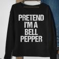 Vorgeben Ich Bin Eine Paprika Lustig Faul Halloween-Kostüm Sweatshirt Geschenke für alte Frauen