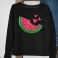 Watermelon Slice Melon Summer Vacation Season Fruit Lovers Sweatshirt Gifts for Old Women