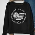 Wear Red On Friday Us Military Pride Support Our Troops Sweatshirt Gifts for Old Women