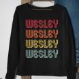 Wesley Gift Name Personalized Funny Retro Vintage Birthday Sweatshirt Gifts for Old Women