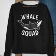 Whale Squad Funny Marine Animal Whale Lover Sweatshirt Gifts for Old Women