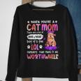 When You’Re A Cat Mom There Are A Lot Of Omg And What Sweatshirt Gifts for Old Women