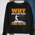 Why Run And Puke Hammer Throw Track And Field Hammer Thrower Sweatshirt Gifts for Old Women