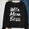 Wife Mom Boss Mama Mutter Muttertag Sweatshirt Geschenke für alte Frauen