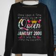 Womens 17 Years Birthday Girls 17Th Birthday Queen January 2006 Sweatshirt Gifts for Old Women