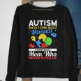 Womens Autism Mom For Autistic Girls Boys Autism Awareness Month Sweatshirt Gifts for Old Women