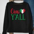 Womens Italy Born Funny Ciao Yall Real Italian Men Women Sweatshirt Graphic Print Unisex Gifts for Old Women