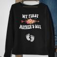 Womens My First Mothers Day Pregnancy Announcement New Mom 2023 Sweatshirt Gifts for Old Women