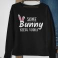 Womens Some Bunny Needs Vodka Funny Alcohol Easter Women Mom Mother Sweatshirt Gifts for Old Women