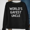 Worlds Gayest Uncle Bisexual Gay Pride Lbgt Funny Gift For Mens Sweatshirt Gifts for Old Women