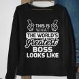 Worlds Greatest Boss Best Boss Ever Sweatshirt Gifts for Old Women