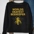 Worlds Okayest Beekeeper Beekeeping Dad Gift Sweatshirt Gifts for Old Women