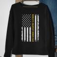 Worlds Okayest Bonus Dad Us American Vintage Flag Sweatshirt Gifts for Old Women