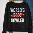 Worlds Okayest Bowler V2 Men Women Sweatshirt Graphic Print Unisex Gifts for Old Women