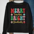 Xmas Groovy Retro Christmas Merry & Bright Teacher Student Men Women Sweatshirt Graphic Print Unisex Gifts for Old Women