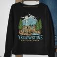 Yellowstone Us National Park Wolf Bison Bear Vintage Gift Sweatshirt Gifts for Old Women