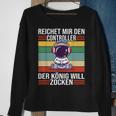 Zocken Reichet Mir Den Controller König Ps5 Konsole Gamer Sweatshirt Geschenke für alte Frauen