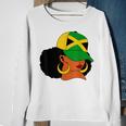 Afro Patriotic Jamaica Flag Jamaica Girls Rock Jamaica Sweatshirt Gifts for Old Women