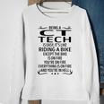 Being A Ct Tech Like Riding A Bike Sweatshirt Gifts for Old Women