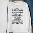 Being A Supply Chain Management Like Riding A Bike Sweatshirt Gifts for Old Women