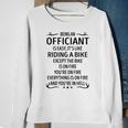 Being An Officiant Like Riding A Bike Sweatshirt Gifts for Old Women