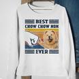 Best Chow Chow Dog Mom Ever Bump Fit Funny Dog Lover Gift Sweatshirt Gifts for Old Women
