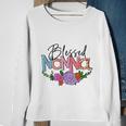 Blessed Nonna Graphic First Time Grandma Shirt Plus Size Shirts For Girl Mom Son Sweatshirt Gifts for Old Women