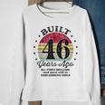 Built 46 Years Ago 46Th Birthday All Parts Original 1977 Sweatshirt Gifts for Old Women