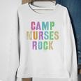 Camp Nurses Rocks Funny Camping Medical Crew Sweatshirt Gifts for Old Women
