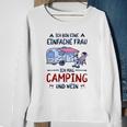 Camping Ich Bin Einfache Frau Sweatshirt Geschenke für alte Frauen